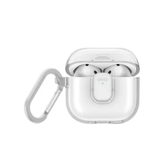 Uniq Glase Pro Airpods 4Th Gen Lock Case - Glossy Clear